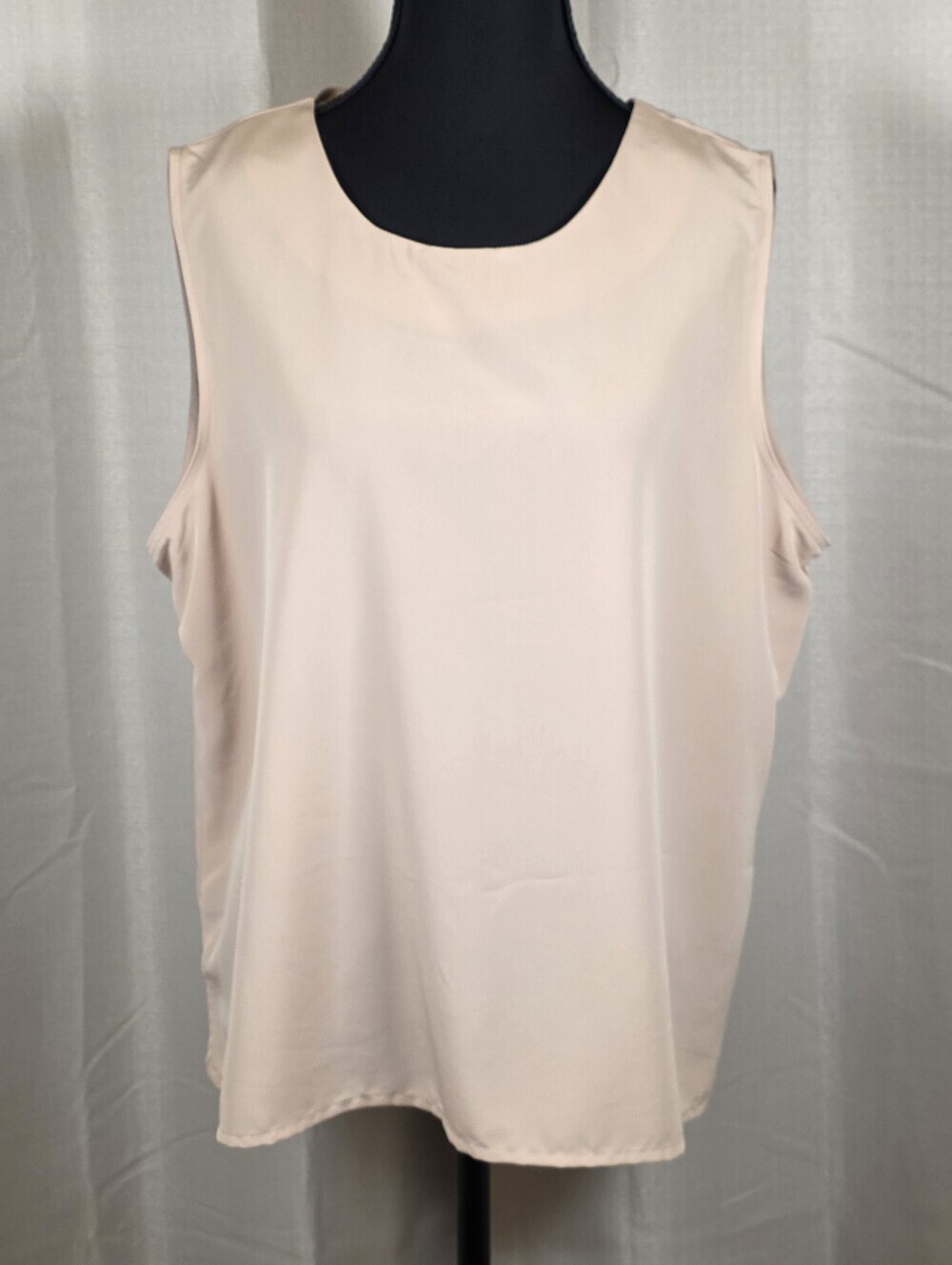 Notations Blush Pink Sleeveless Shell Tank Top Women’s XL Minimalist Careerwear